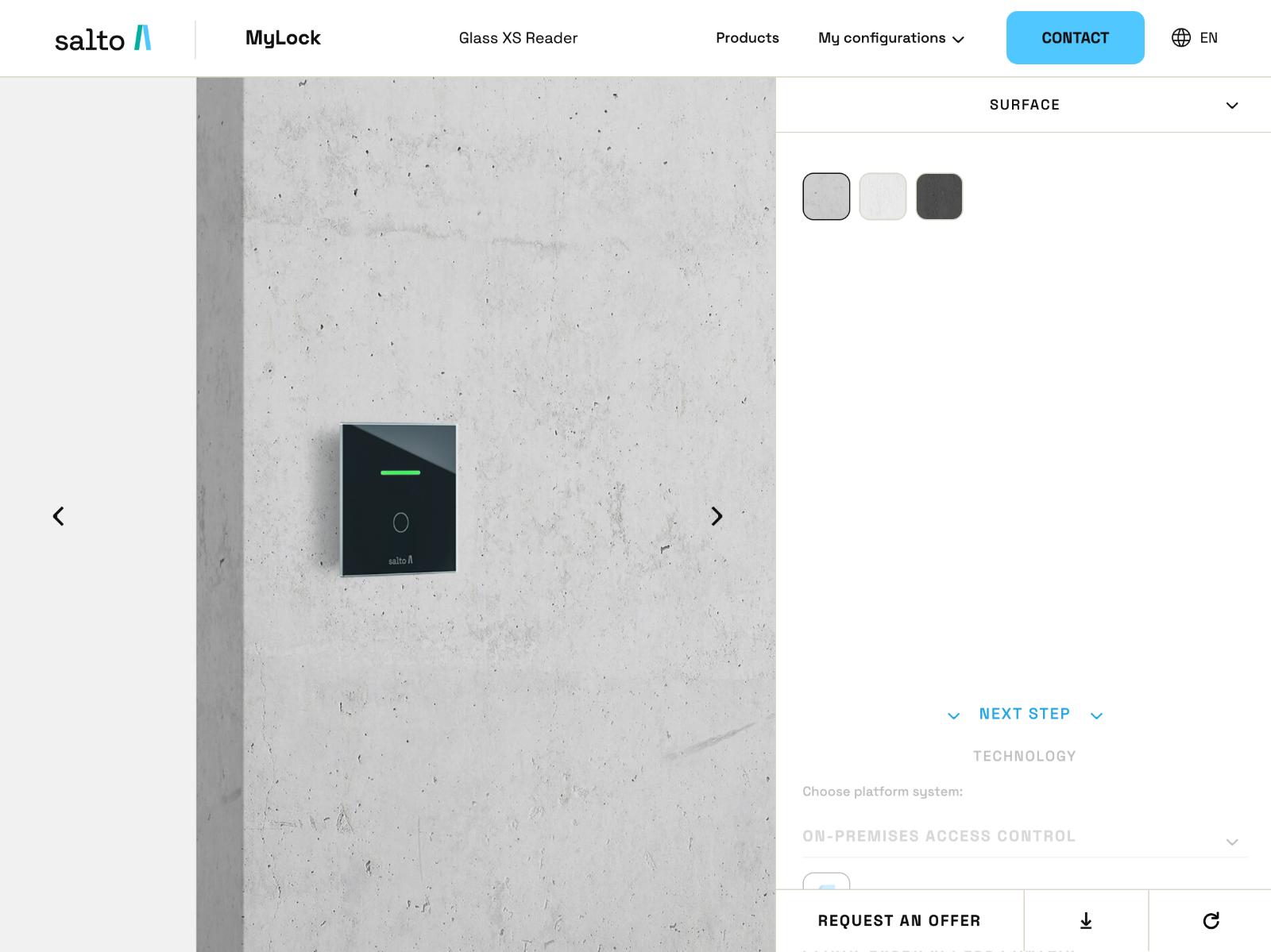 Salto MyLock - Glass XS Reader