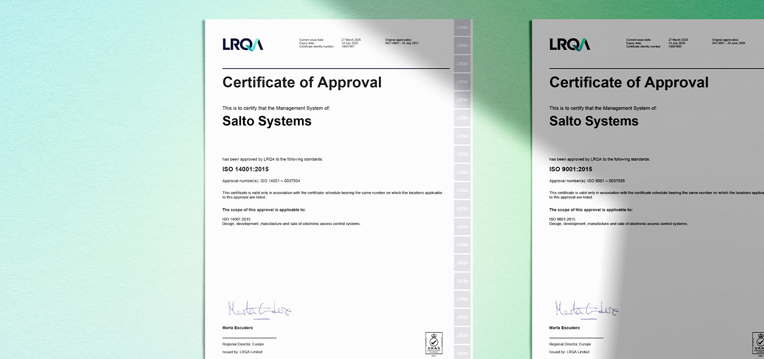 Salto ISO 9001 - 14001