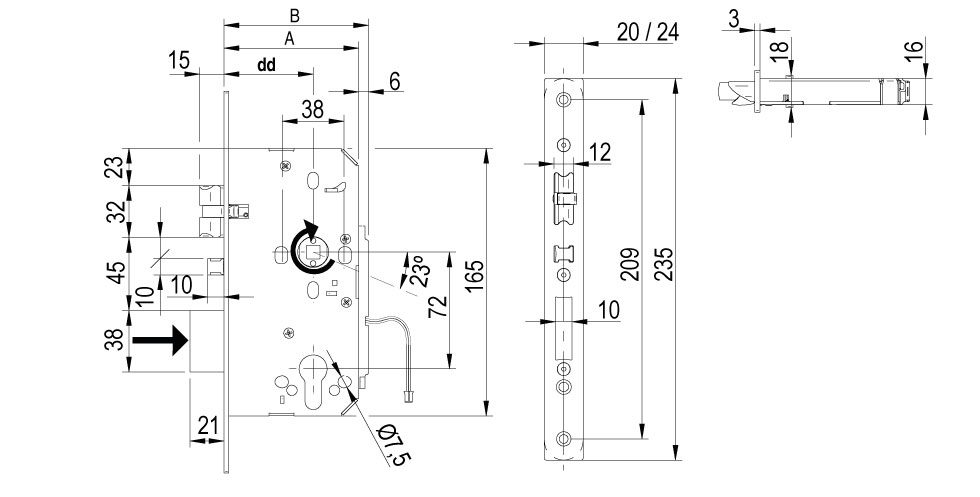 LE7S Technical Drawing