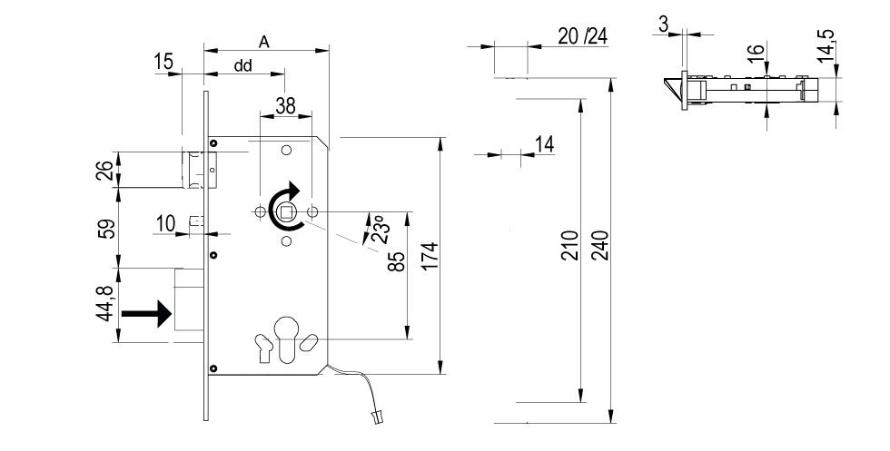 LE8P Technical Drawing