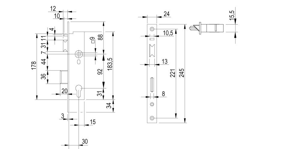 LE9W Technical Drawing