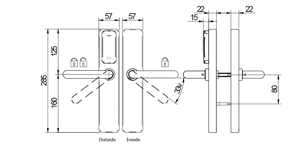 XS4 One S - DIN Technical Drawing