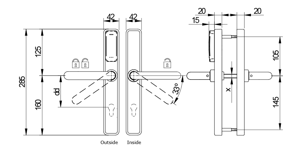 XS4 One S - Euro Technical Drawing