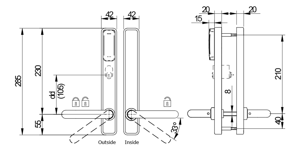 XS4 One S - Scandinavian Technical Drawing