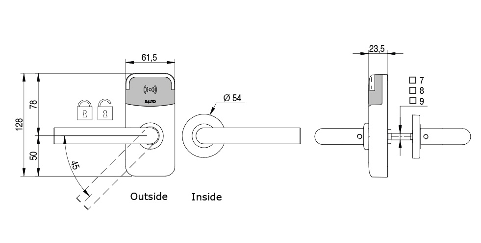 XS4 Mini Metal EU technical drawing