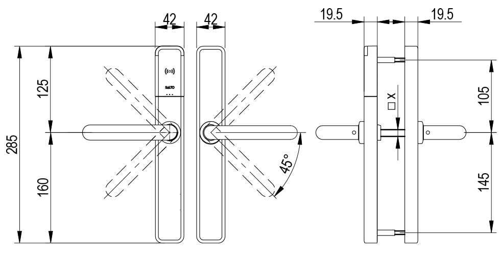 XS4 One - EU Technical Drawing