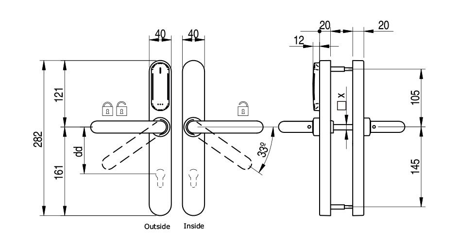 XS4 Original+ - EU Technical Drawing