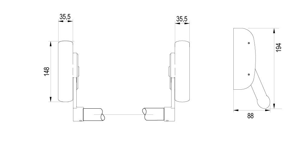 XS4 PBA1200 Technical Drawing