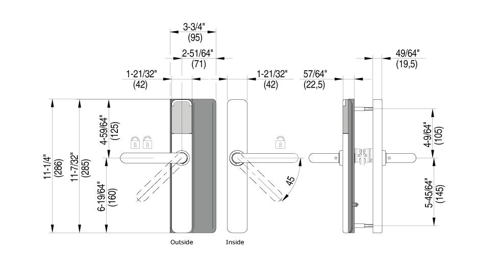 XS4 One DL Technical Drawing